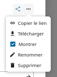 nextcloud partage contact